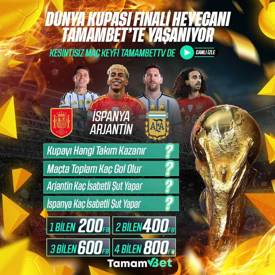 DÜNYA KUPASI FİNALİ ETKİNLİĞİ (17.07.2026) Image
